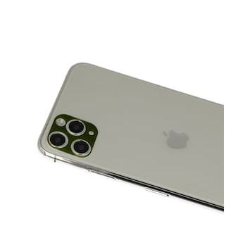 BSSM iPhone 11 Pro Max Rainbow Yeşil Kamera Lens Koruma Camı