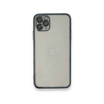 BSSM iPhone 11 Pro Max Razer Lensli Silikon Siyah Kılıf