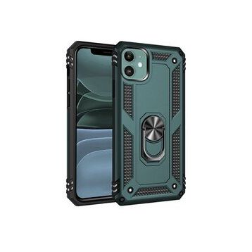 BSSM iPhone 11 Sofya Yüzüklü Silikon Kapak Yeşil Kılıf