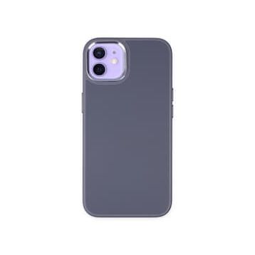 BSSM iPhone 12 Asya Deri Silikon Mor Kılıf