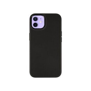 BSSM iPhone 12 Asya Deri Silikon Siyah Kılıf