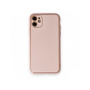 BSSM iPhone 12 Coco Deri Silikon Kapak Pudra Kılıf