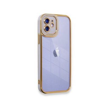 BSSM iPhone 12 Liva Lens Silikon Lila Kılıf