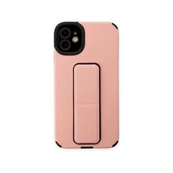 BSSM iPhone 12 Mega Standlı Silikon Pudra Kılıf