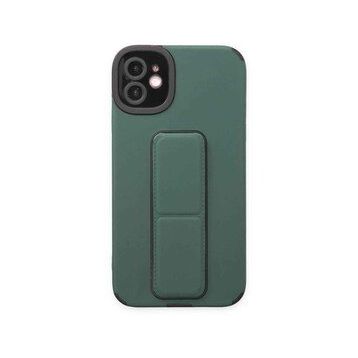 BSSM iPhone 12 Mega Standlı Silikon Yeşil Kılıf