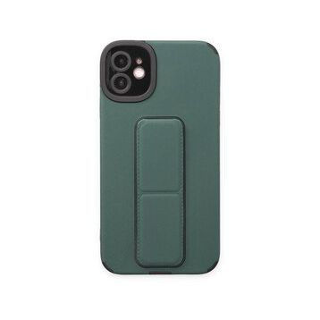BSSM iPhone 12 Mega Standlı Silikon Yeşil Kılıf