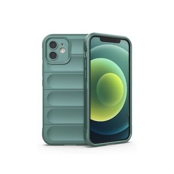 BSSM iPhone 12 Optimum Silikon Koyu Yeşil Kılıf