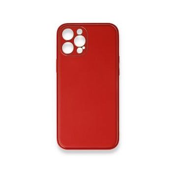 BSSM iPhone 12 Pro Coco Deri Silikon Kapak Kırmızı Kılıf
