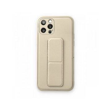 BSSM iPhone 12 Pro Coco Deri Standlı Kapak Beyaz Kılıf