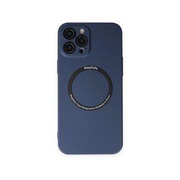BSSM iPhone 12 Pro Jack Magneticsafe Lens Silikon Lacivert Kılıf