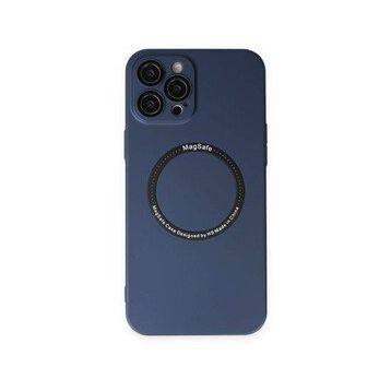 BSSM iPhone 12 Pro Jack Magneticsafe Lens Silikon Lacivert Kılıf