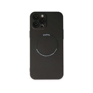 BSSM iPhone 12 Pro Jack Magneticsafe Lens Silikon Siyah Kılıf