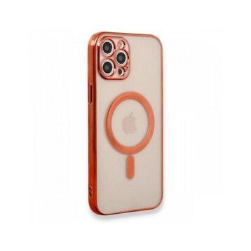 BSSM iPhone 12 Pro Magneticsafe Lazer Silikon Kırmızı Kılıf