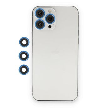 BSSM iPhone 12 Pro Mavi Shine Kamera Lens