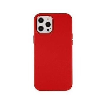 BSSM iPhone 12 Pro Max Asya Deri Silikon Kırmızı Kılıf