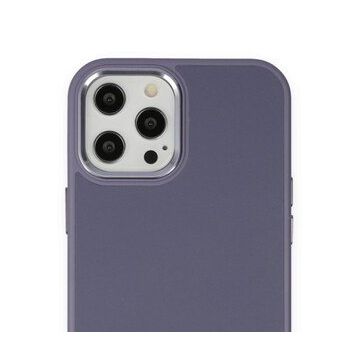 BSSM iPhone 12 Pro Max Asya Deri Silikon Mor Kılıf