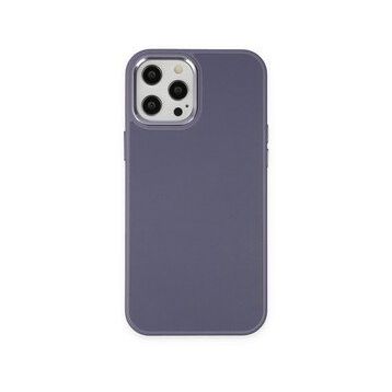 BSSM iPhone 12 Pro Max Asya Deri Silikon Mor Kılıf