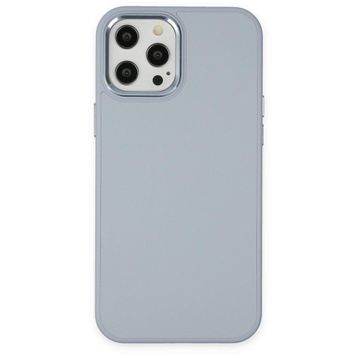 BSSM iPhone 12 Pro Max Asya Deri Silikon Sierra Blue Kılıf