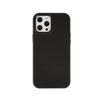 BSSM iPhone 12 Pro Max Asya Deri Silikon Siyah Kılıf