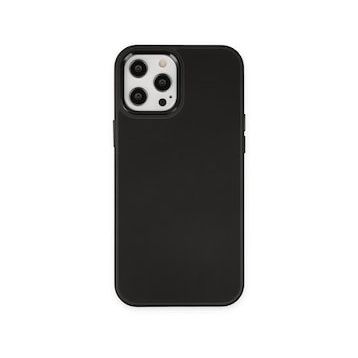 BSSM iPhone 12 Pro Max Asya Deri Silikon Siyah Kılıf