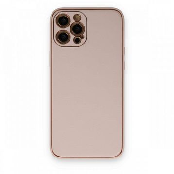 BSSM iPhone 12 Pro Max Coco Deri Silikon Kapak Pudra Kılıf