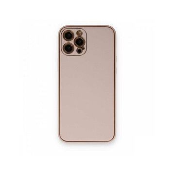 BSSM iPhone 12 Pro Max Coco Deri Silikon Kapak Pudra Kılıf