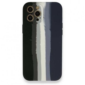 BSSM iPhone 12 Pro Max Ebruli Lansman Silikon Siyah Lacivert Kılıf