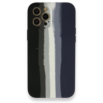 BSSM iPhone 12 Pro Max Ebruli Lansman Silikon Siyah Lacivert Kılıf