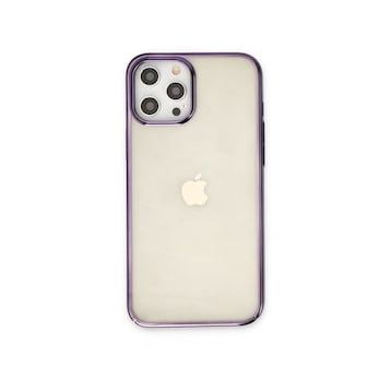 BSSM iPhone 12 Pro Max Element Silikon Mor Renkli Kılıf