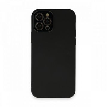 BSSM iPhone 12 Pro Max Lansman Glass Kapak Siyah Kılıf