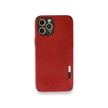 BSSM iPhone 12 Pro Max Loop Deri Silikon Kırmızı Kılıf