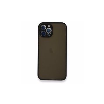 BSSM iPhone 12 Pro Max Montreal Silikon Kapak Siyah Kılıf