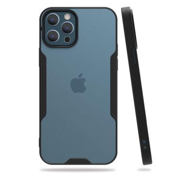 BSSM iPhone 12 Pro Max Platin Silikon Siyah Kılıf