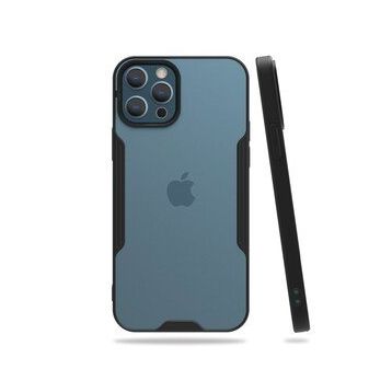 BSSM iPhone 12 Pro Max Platin Silikon Siyah Kılıf