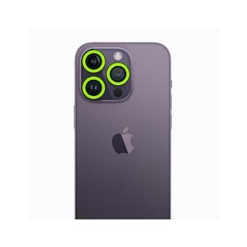 BSSM iPhone 12 Pro Max Yeşil Neon Fosforlu Kamera Lens