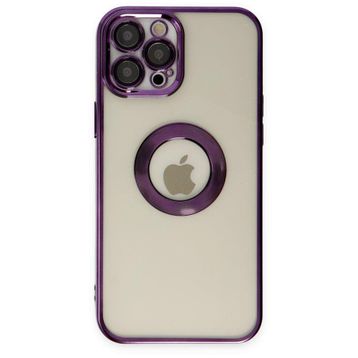 BSSM iPhone 12 Pro Slot Silikon Mor Kılıf