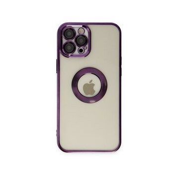 BSSM iPhone 12 Pro Slot Silikon Mor Kılıf