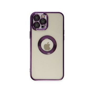 BSSM iPhone 12 Pro Slot Silikon Mor Kılıf