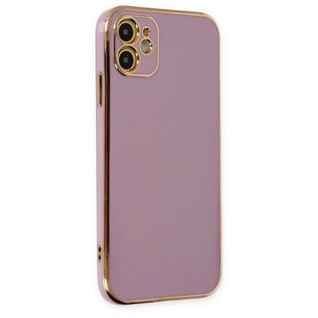 BSSM iPhone 12 Volet Silikon Mor Kılıf
