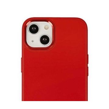 BSSM iPhone 13 Asya Deri Silikon Kırmızı Kılıf