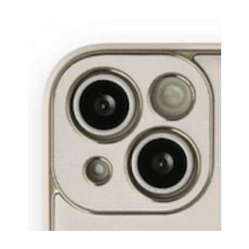 BSSM iPhone 13 Coco Deri Silikon Kapak Beyaz Kılıf