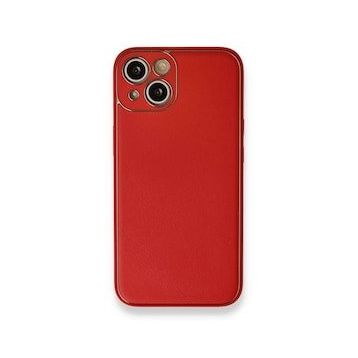 BSSM iPhone 13 Coco Deri Silikon Kapak Kırmızı Kılıf