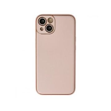 BSSM iPhone 13 Coco Deri Silikon Kapak Pudra Kılıf