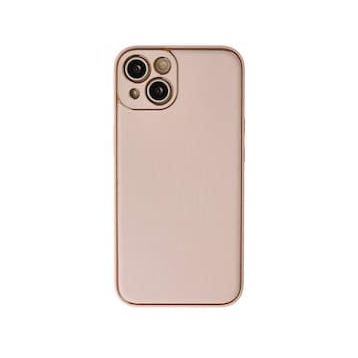 BSSM iPhone 13 Coco Deri Silikon Kapak Pudra Kılıf