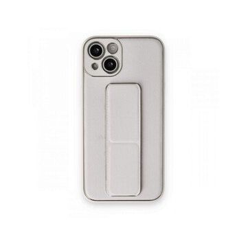 BSSM iPhone 13 Coco Deri Standlı Kapak Beyaz Kılıf