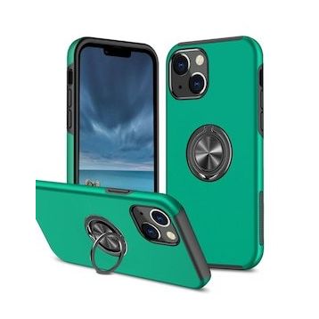 BSSM iPhone 13 Elit Yüzüklü Kapak Yeşil Kılıf