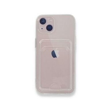 BSSM iPhone 13 Kart Şeffaf Silikon Şeffaf Kılıf