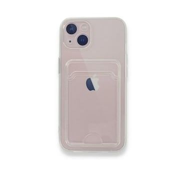 BSSM iPhone 13 Kart Şeffaf Silikon Şeffaf Kılıf