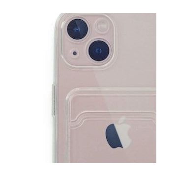 BSSM iPhone 13 Kart Şeffaf Silikon Şeffaf Kılıf