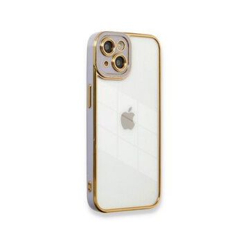 BSSM iPhone 13 Liva Lens Silikon Lila Kılıf